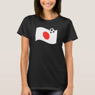 Camiseta Deporte de fútbol japonés con bandera japonesa
