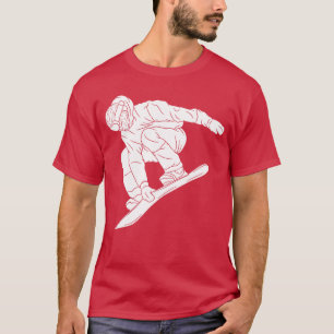 Camiseta Deporte de invierno divertido de montaña de nieve 