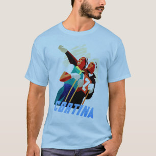 Camiseta Deporte de invierno italiano del esquí del viaje