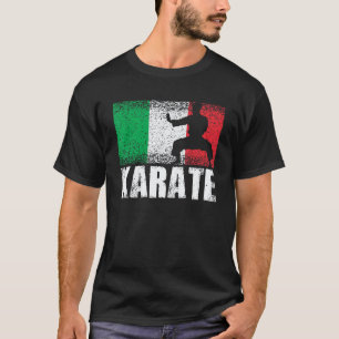 Camiseta Deporte de Karate Bandera de Italia Arte Marcial I