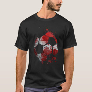 Camiseta Deporte de la bandera danesa en el fútbol de Dinam