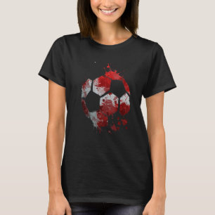 Camiseta Deporte de la bandera danesa en el fútbol de Dinam