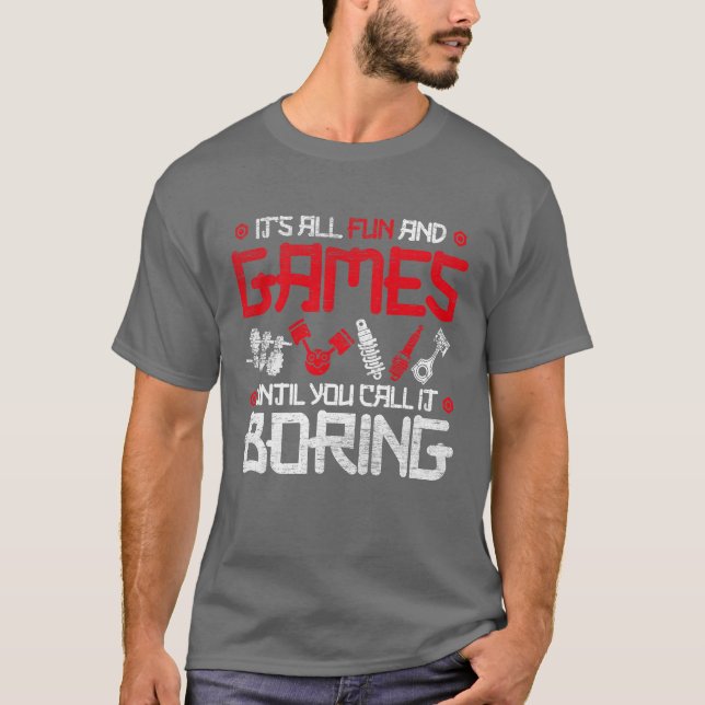 Camiseta Deporte de motor Caruning divertido (Anverso)