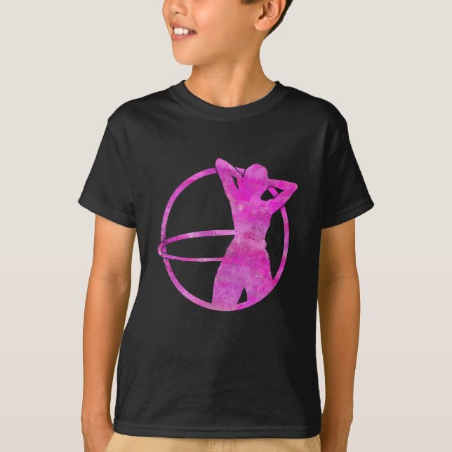 Camiseta Deporte de mujer de baile Hula Hoop (Anverso)