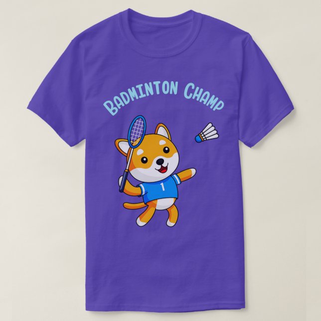 Camiseta Deporte de niños de perro de la campeona de Badmin (Diseño del anverso)