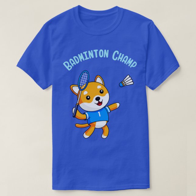 Camiseta Deporte de niños de perro de la campeona de Badmin (Diseño del anverso)