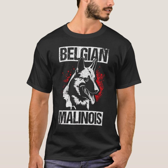 Camiseta Deporte de perros de perro de malinois belga 1 (Anverso)