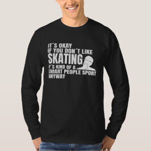 Camiseta Deporte de personas inteligentes patinando en long