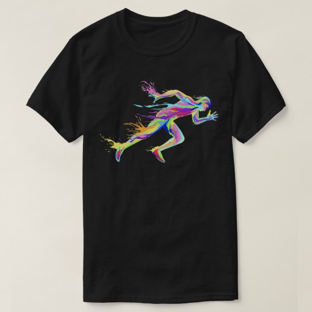 Camiseta Deporte de pista de Sprinter y de pista de carrera (Diseño del anverso)