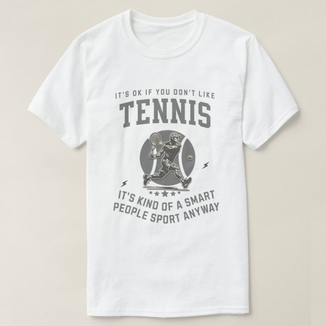 Camiseta Deporte de tenis retro inteligente (Diseño del anverso)