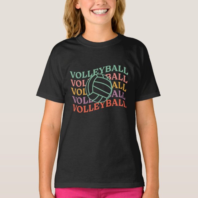 Camiseta Deporte de voleibol retro (Anverso)