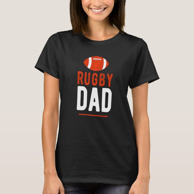 Camiseta Deporte del equipo deportivo Rugby Dad (Anverso)