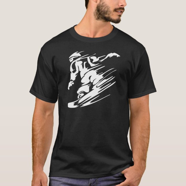 Camiseta Deporte del extremo de la snowboard (Anverso)