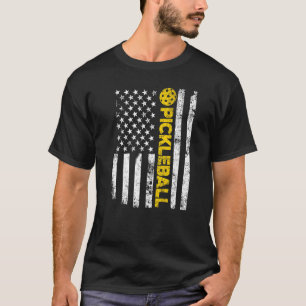 Camiseta Deporte del jugador de pádel de la bandera estadou