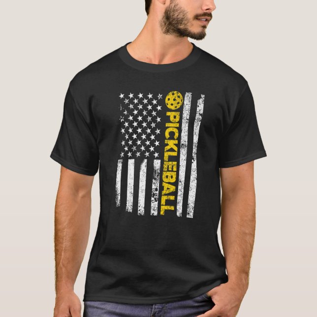 Camiseta Deporte del jugador de pádel de la bandera estadou (Anverso)