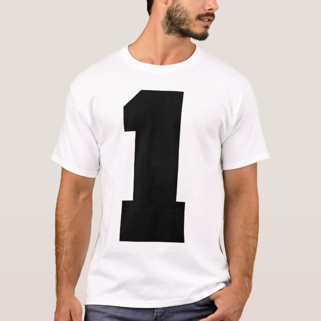 Camiseta Deporte del número 1 (Anverso)