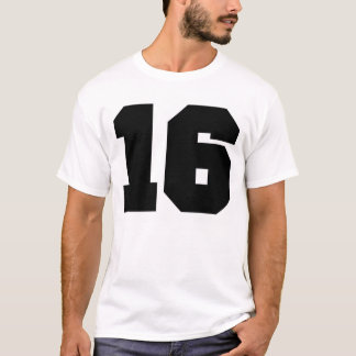 Camiseta Deporte del número 16