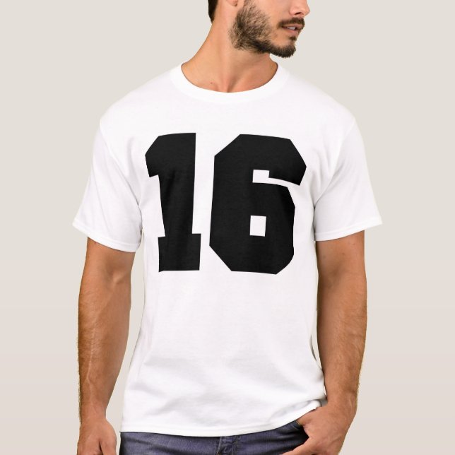Camiseta Deporte del número 16 (Anverso)