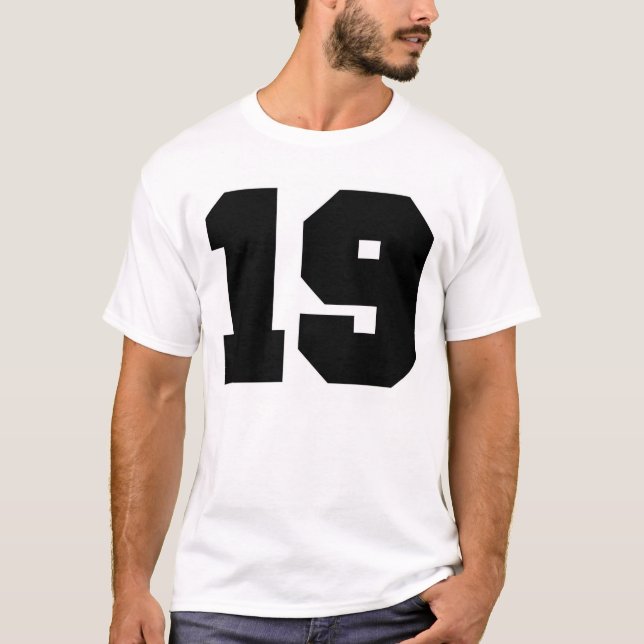 Camiseta Deporte del número 19 (Anverso)