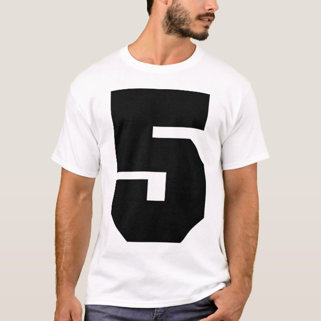 Camiseta Deporte del número 5 (Anverso)