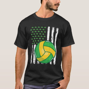Camiseta Deporte deportivo de voleibol con bandera retro no