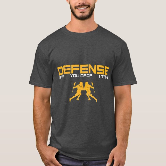 Camiseta Deporte Deportivo Defender Stick Lacrosse (Anverso)