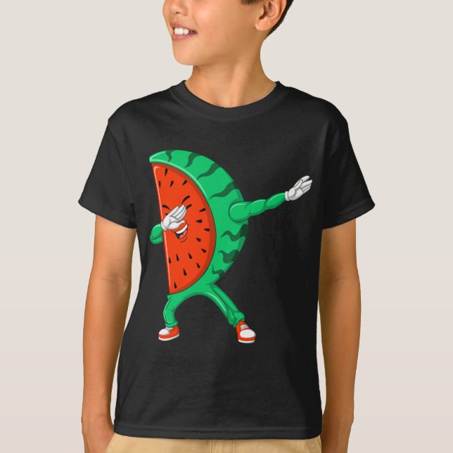 Camiseta Deporte divertido de danza de frutas de la melena  (Anverso)
