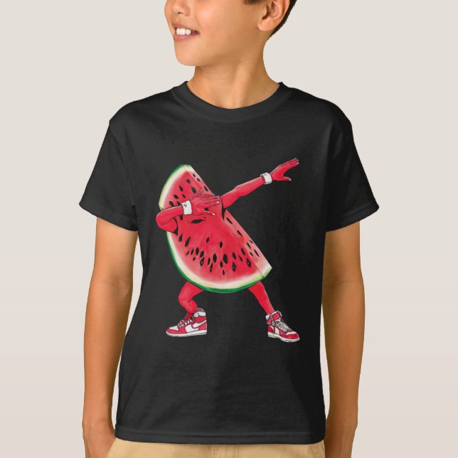 Camiseta Deporte divertido de danza de frutas de la melena  (Anverso)