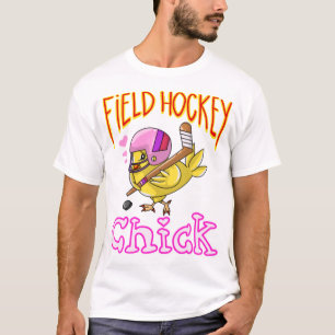 Camiseta Deporte divertido de pollo en hockey sobre hierba 