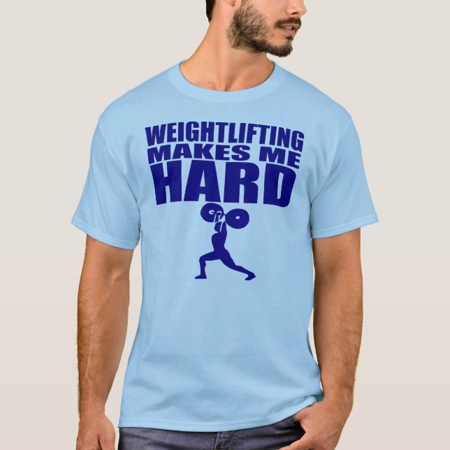 Camiseta Deporte divertido - el levantamiento de pesas me (Anverso)