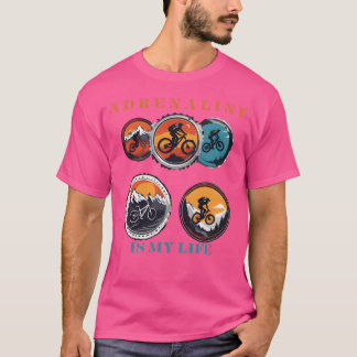 Camiseta Deporte divertido en bicicleta de montaña