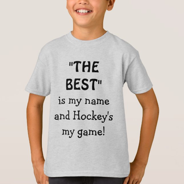 Camiseta Deporte divertido para jugador de hockey (Anverso)