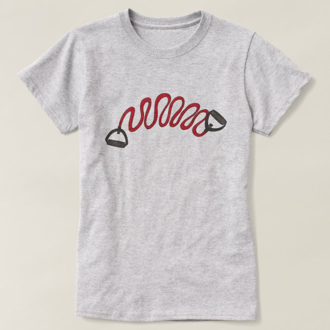 Camiseta Deporte Ejercicio Resistencia Banda Fitness Atleta (Diseño del anverso)