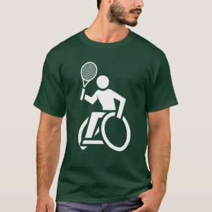 Camiseta Deporte en silla de ruedas Tenis retro divertido
