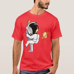 Camiseta Deporte espacial astronauta de béisbol