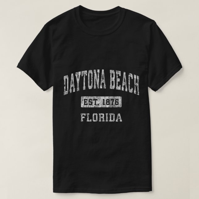 Camiseta Deporte establecido por Daytona Beach Florida FL V (Diseño del anverso)