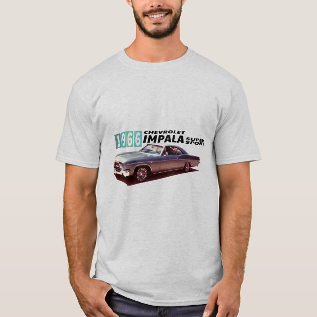 Camiseta Deporte estupendo 1966 de Chevrolet Impala (Anverso)