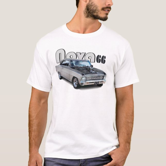 Camiseta Deporte estupendo 1966 de Chevrolet NOVA (Anverso)
