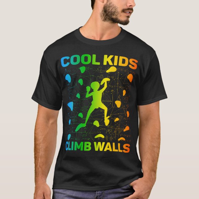 Camiseta Deporte Extremo de Escalada en Roca Cool Climb Wal (Anverso)
