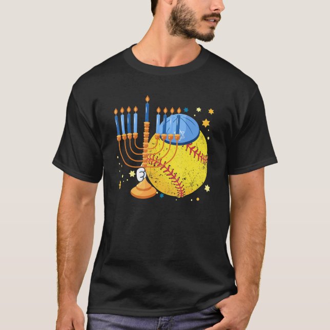Camiseta Deporte Judía Menorah Hanukkah Chanukah (Anverso)