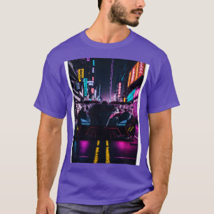 Camiseta Deporte neón oscuro en la ciudad neón japonesa 17