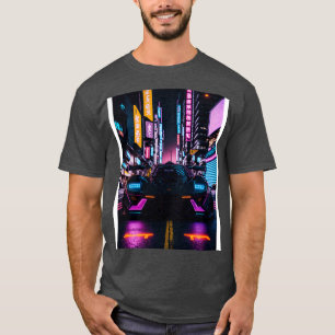 Camiseta Deporte neón oscuro en la ciudad neón japonesa 20