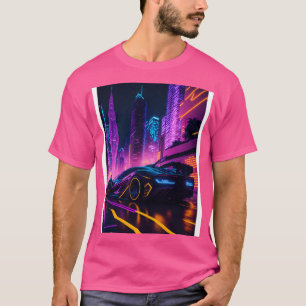 Camiseta Deporte neón oscuro en la ciudad neón japonesa 24