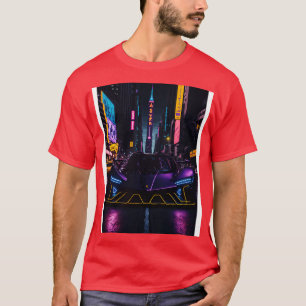 Camiseta Deporte neón oscuro en la ciudad neón japonesa 25