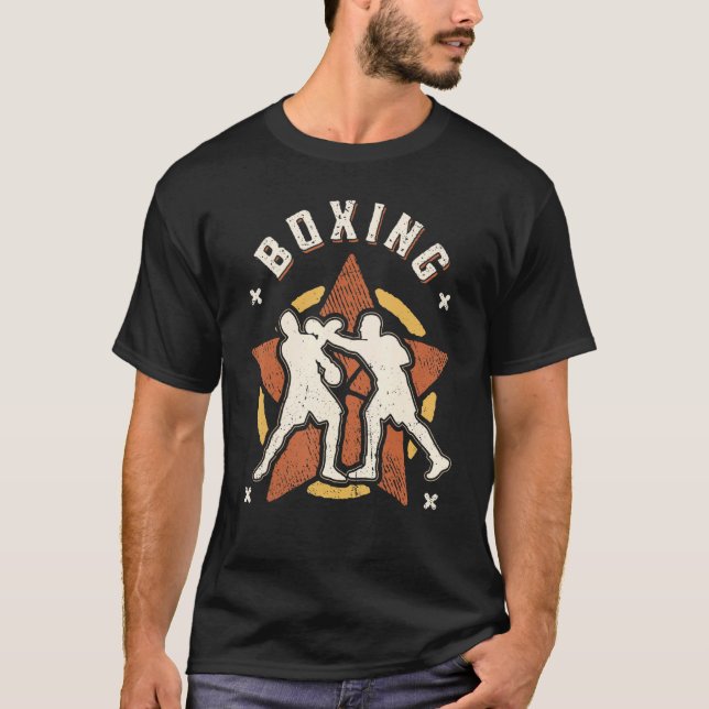 Camiseta Deporte Retro Clásico de Boxeo (Anverso)
