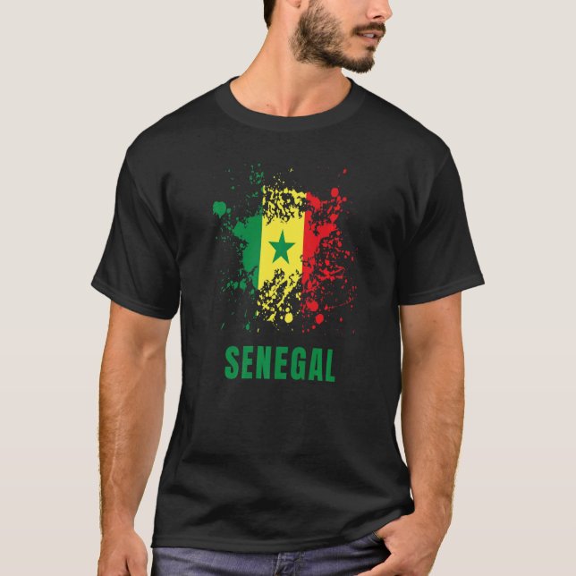 Camiseta Deporte Senegalés Retro Vintage (Anverso)