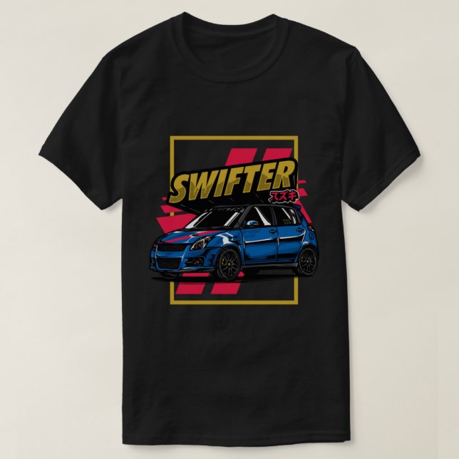 Camiseta Deporte Swift Suzuki de Auto (Diseño del anverso)