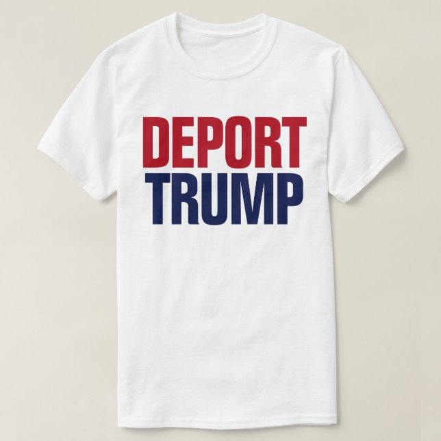 Camiseta Deporte Trump - Anti Presidente Trump (Diseño del anverso)