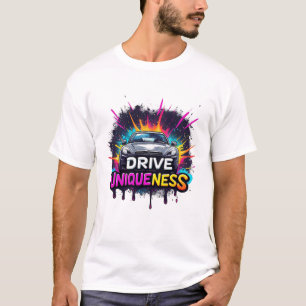 Camiseta Deporte Único de Arte Gráfico de Coche de Carreras