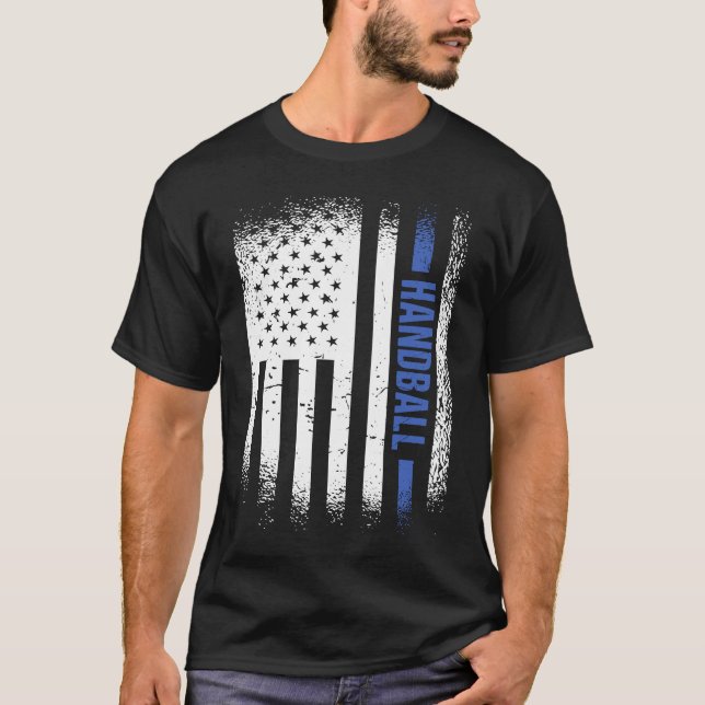 Camiseta Deporte Us Flag Handball  5 (Anverso)
